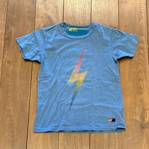 Aviator Nation Kids Lightning Bolt Tshirt - Kids Size 8